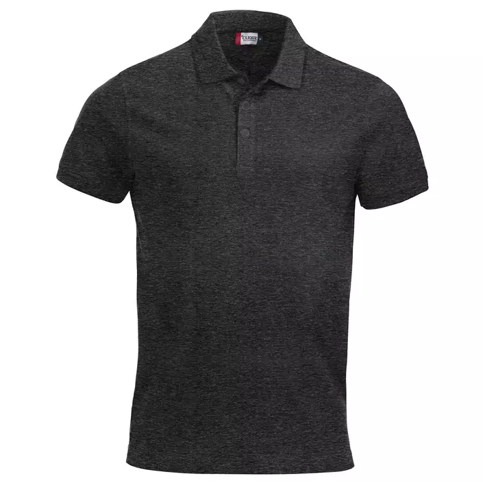 Clique Classic Lincoln polo t-shirt, Antracit Melange, large image number 0