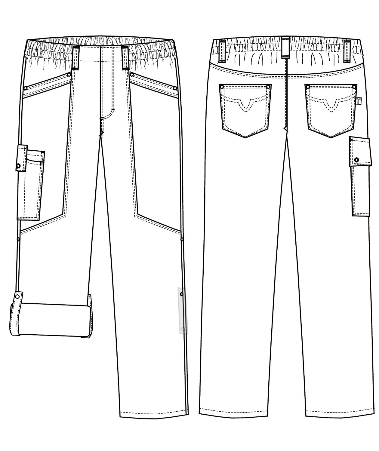 Kentaur pull-on flex byxa benl&auml;ng 82 cm, M&ouml;rk Marin, large image number 4