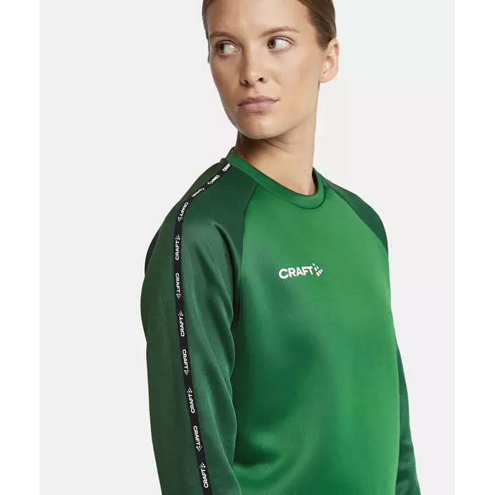 Craft Squad 2.0 women's training pullover, Team Green-Ivy, large image number 3