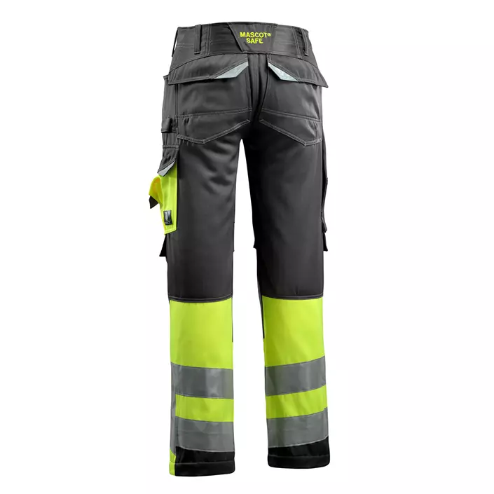 Mascot Safe Supreme Leeds arbeidsbukse, Svart/Hi-Vis Gul, large image number 2