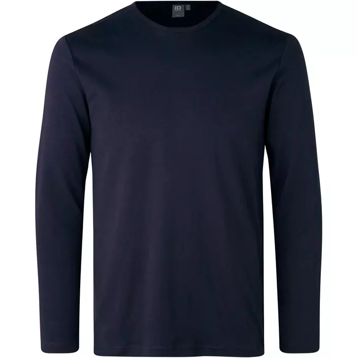 ID Identity Interlock långärmad T-shirt, Marinblå, large image number 0