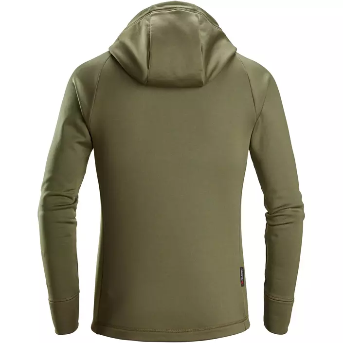 Snickers Flexiwork Polartec® hoodie with zipper 8026, Khaki Green, large image number 2