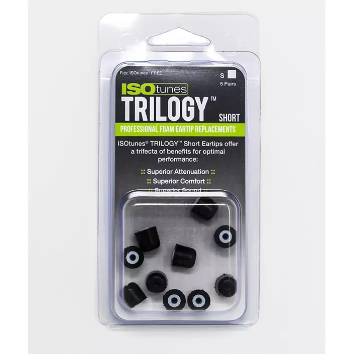 ISOtunes Trilogy™ 5-pack öronproppar till hörselkåpor, Svart, large image number 0