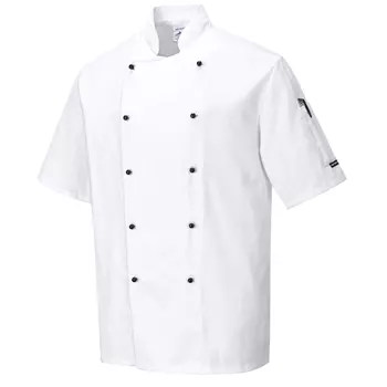 Portwest C734 short-sleeved chefs jacket, White