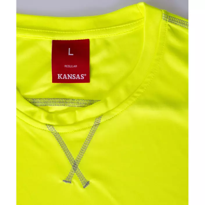 Kansas funktionel T-shirt 7455, Lys gul, large image number 2