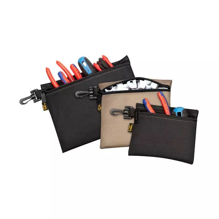 CLC Work Gear 1100 3-pack multibags with zipper, Black/Brown, Black/Brown, large image number 1