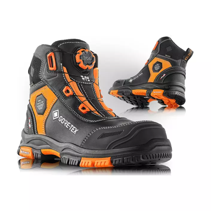 VM Footwear Vermont skyddskängor S7L, Svart/Orange, large image number 2