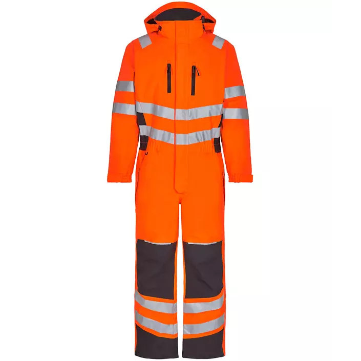 Engel Safety winter coverall, Hi-vis orange/Grey, large image number 0