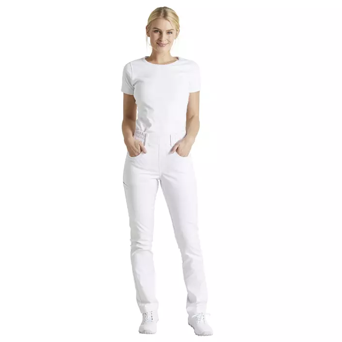 Kentaur  pull-on trousers, White, large image number 1