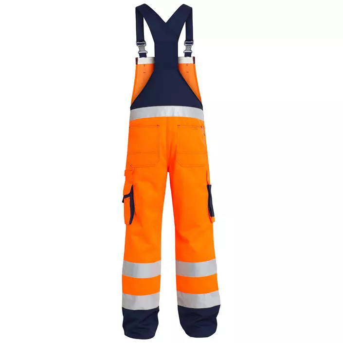 Engel work bib and brace, Orange/Marine, large image number 1