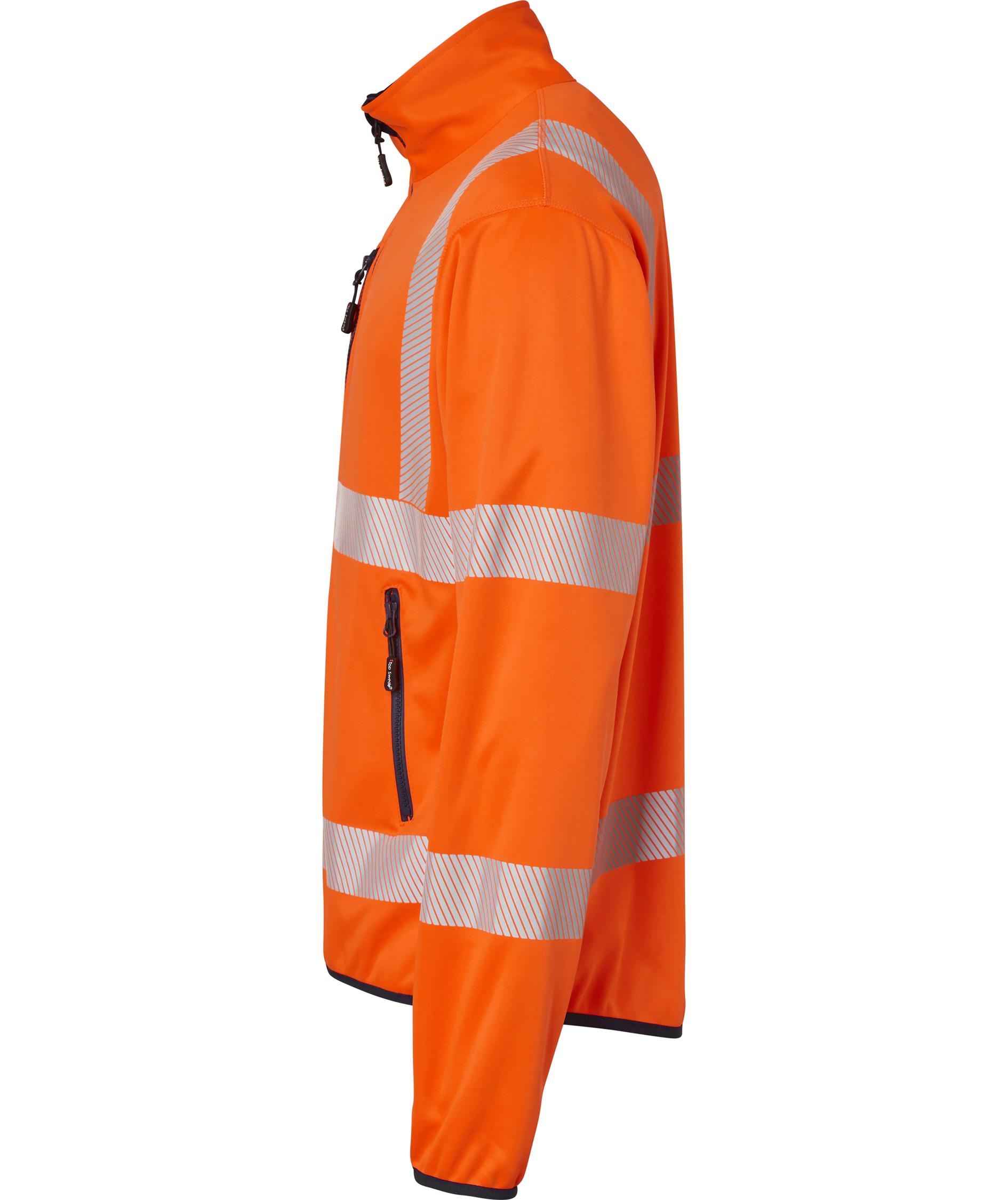Top Swede softshelljacka 7721, Varsel Orange/Navy, large image number 3