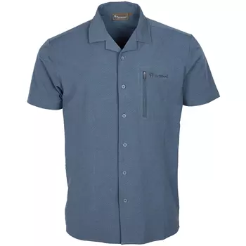 Pinewood Everyday Travel Topographic Resort short-sleeved shirt, Dark Storm Blue