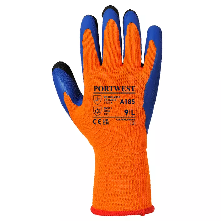 Portwest A185 Duo-Therm handsker, Orange/blå, large image number 0