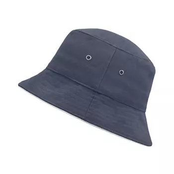 Myrtle Beach bøttehatt/Fisherman's hatt, Marine/Hvit