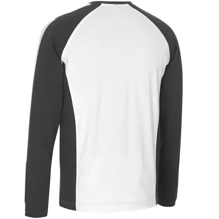 Mascot Unique Bielefeld long-sleeved T-shirt, White/Dark Antracit, large image number 2