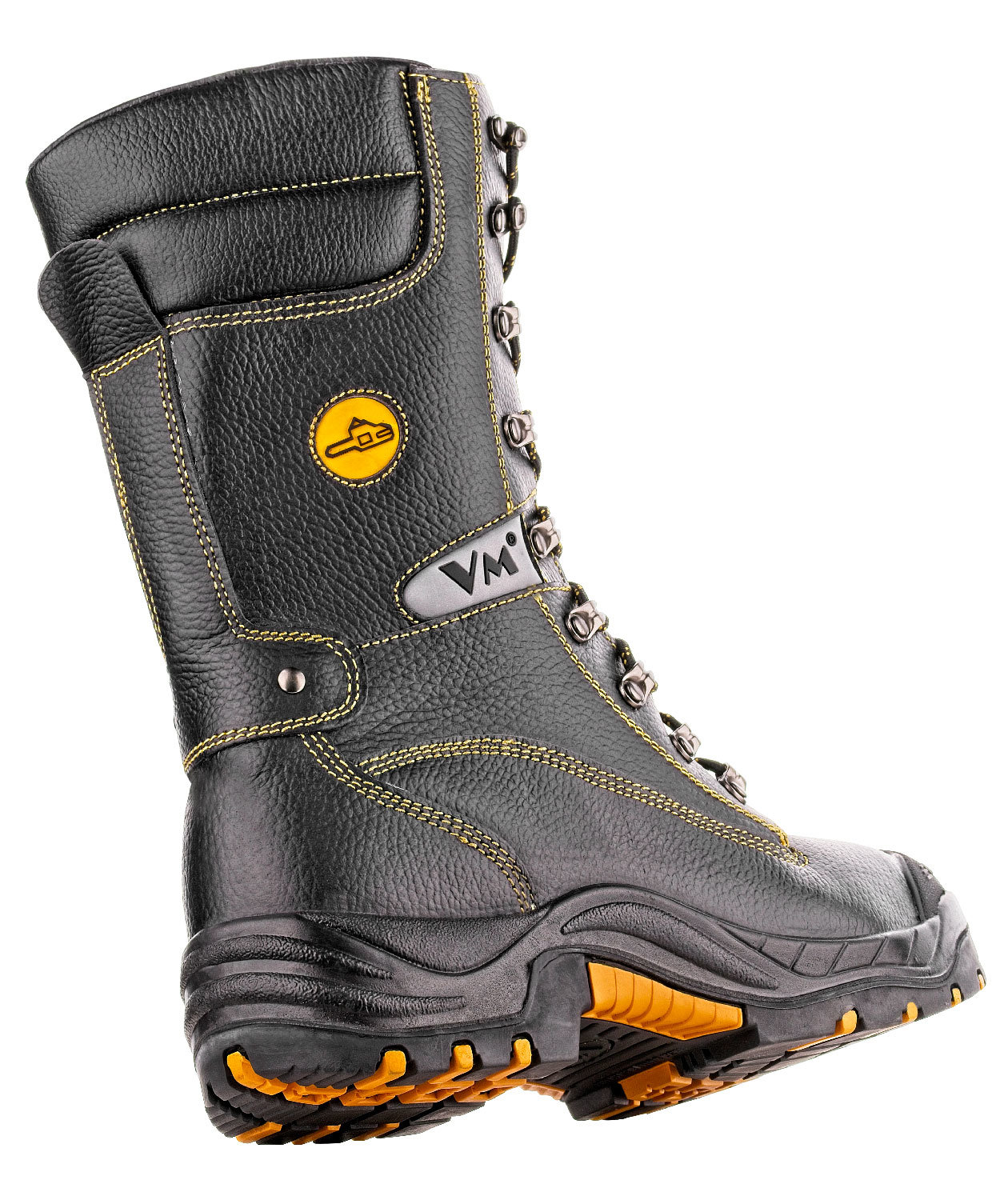 VM Footwear Belfast chainsaw boots S3, Black/Yellow, large image number 1