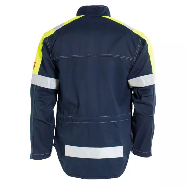Tranemo Cantex 57 work jacket, Hi-vis yellow/Marine blue, large image number 1