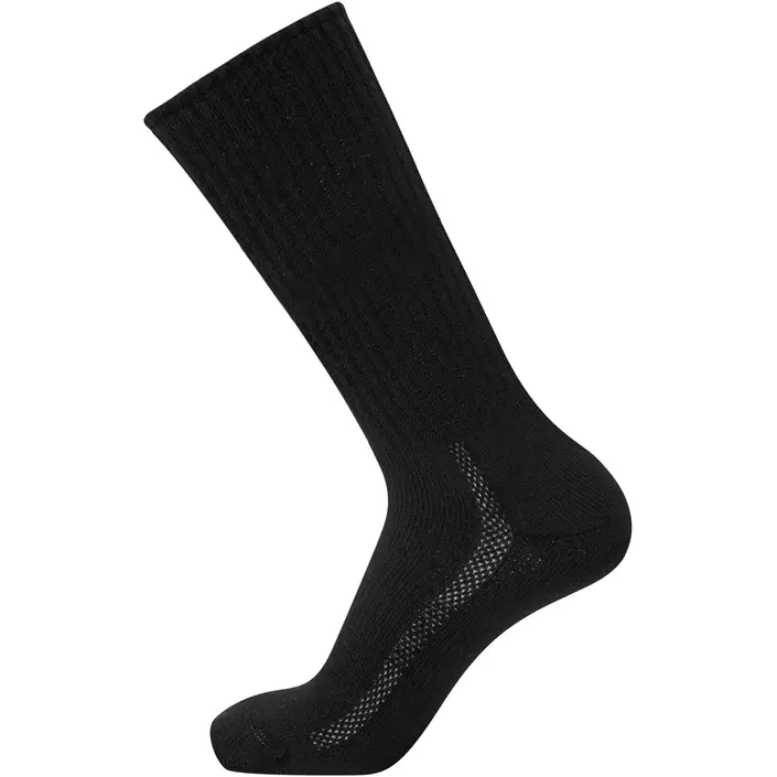 Worik S39 Merino Heavy KK socks with merino wool, Black, large image number 0
