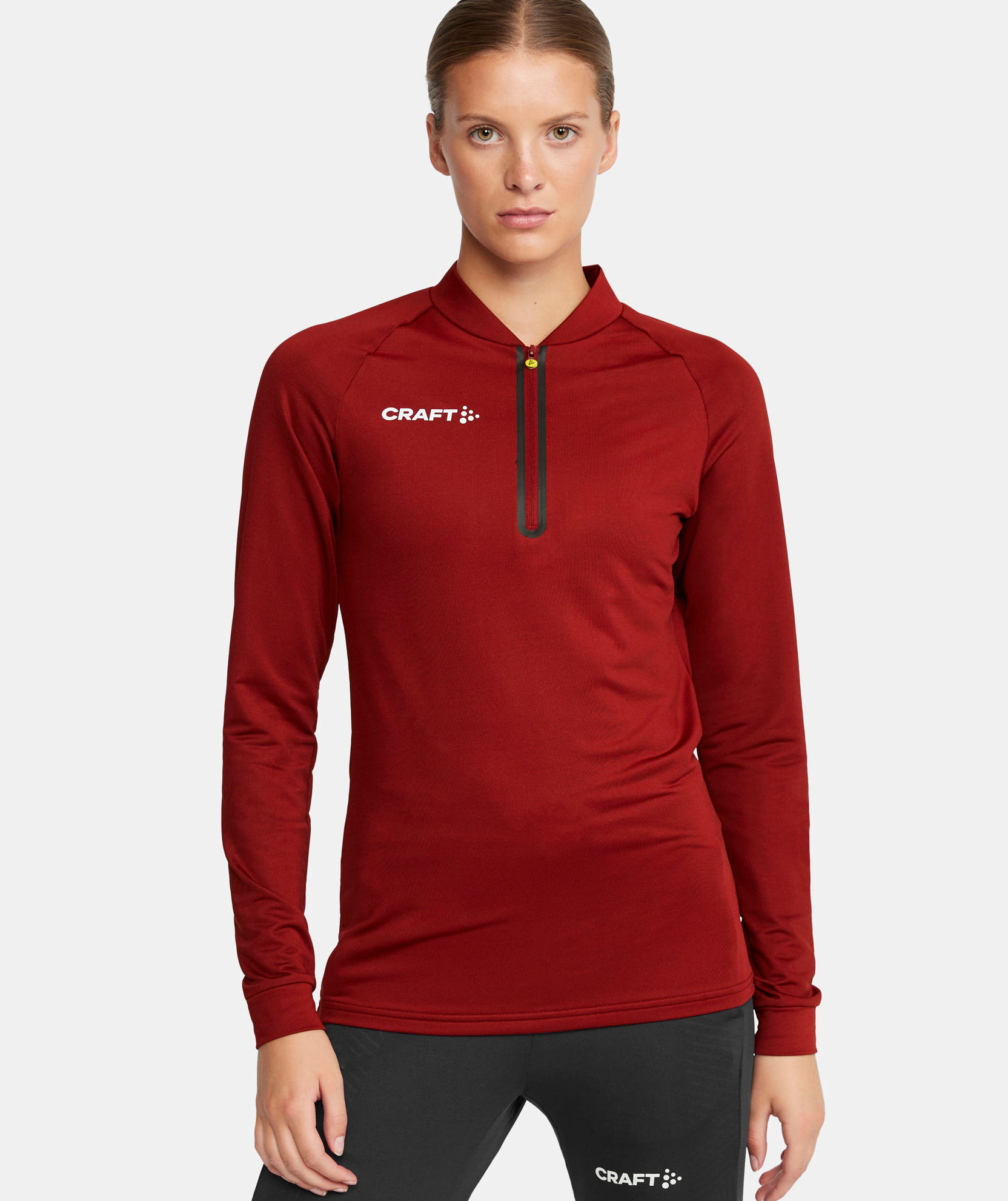 Craft Extend halfzip tr&auml;ningstr&ouml;ja, dam, Rhubarb, large image number 6