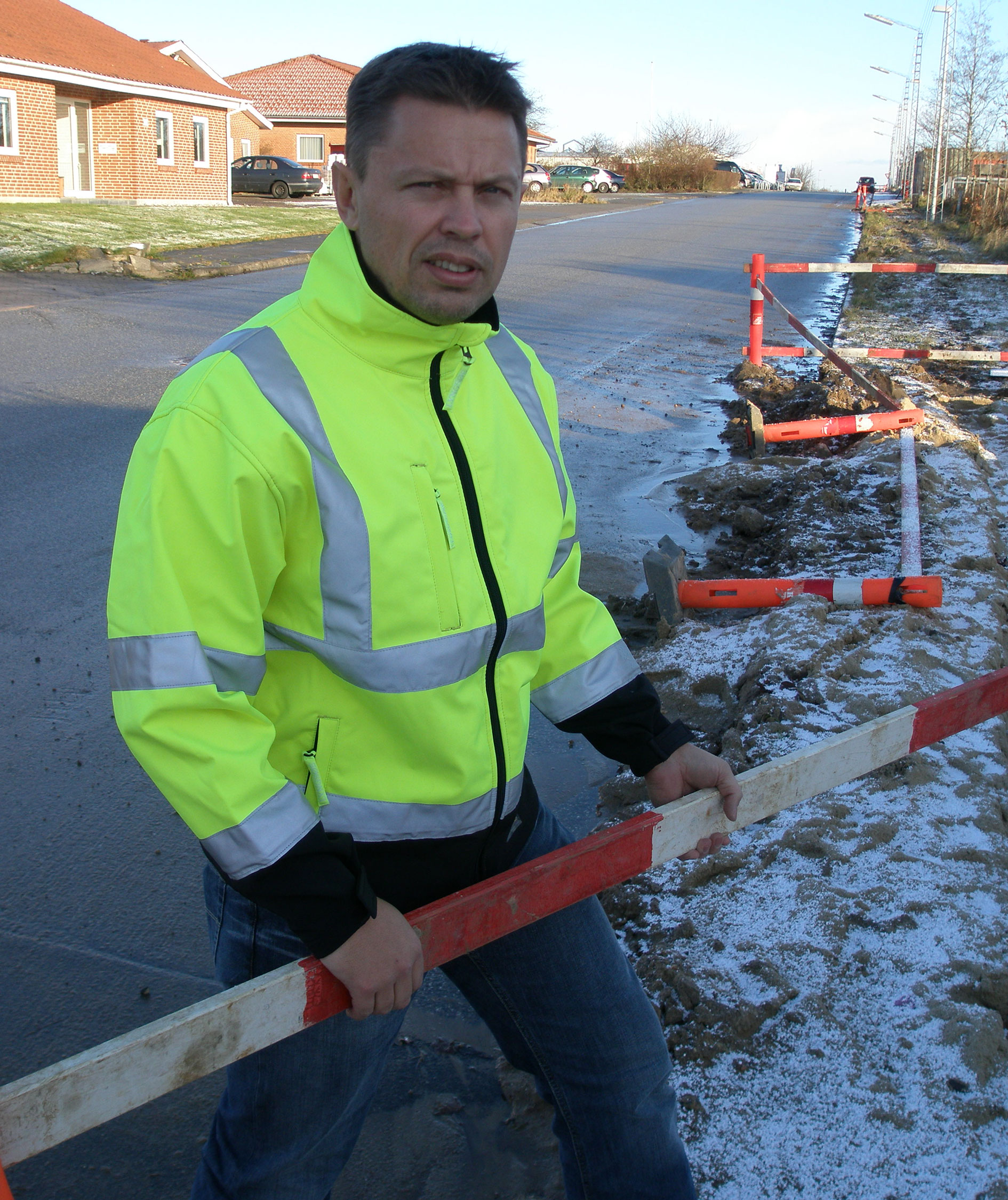 Lyngsoe ​softshelljacka, Varsel Gul/Svart