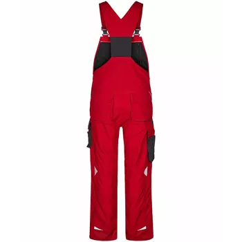 Engel Galaxy bib and brace trousers, Tomato Red/Antracite Grey