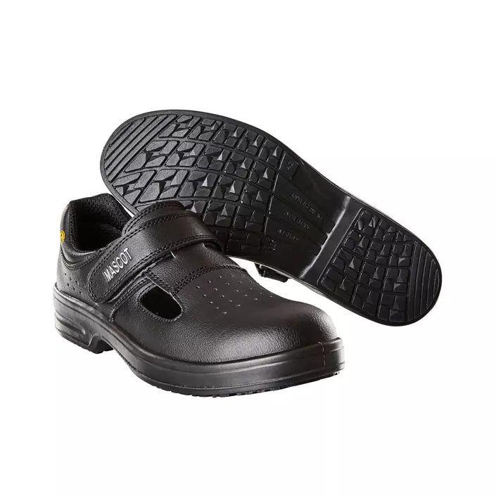 Mascot Clear safety sandals S1, Black, large image number 0