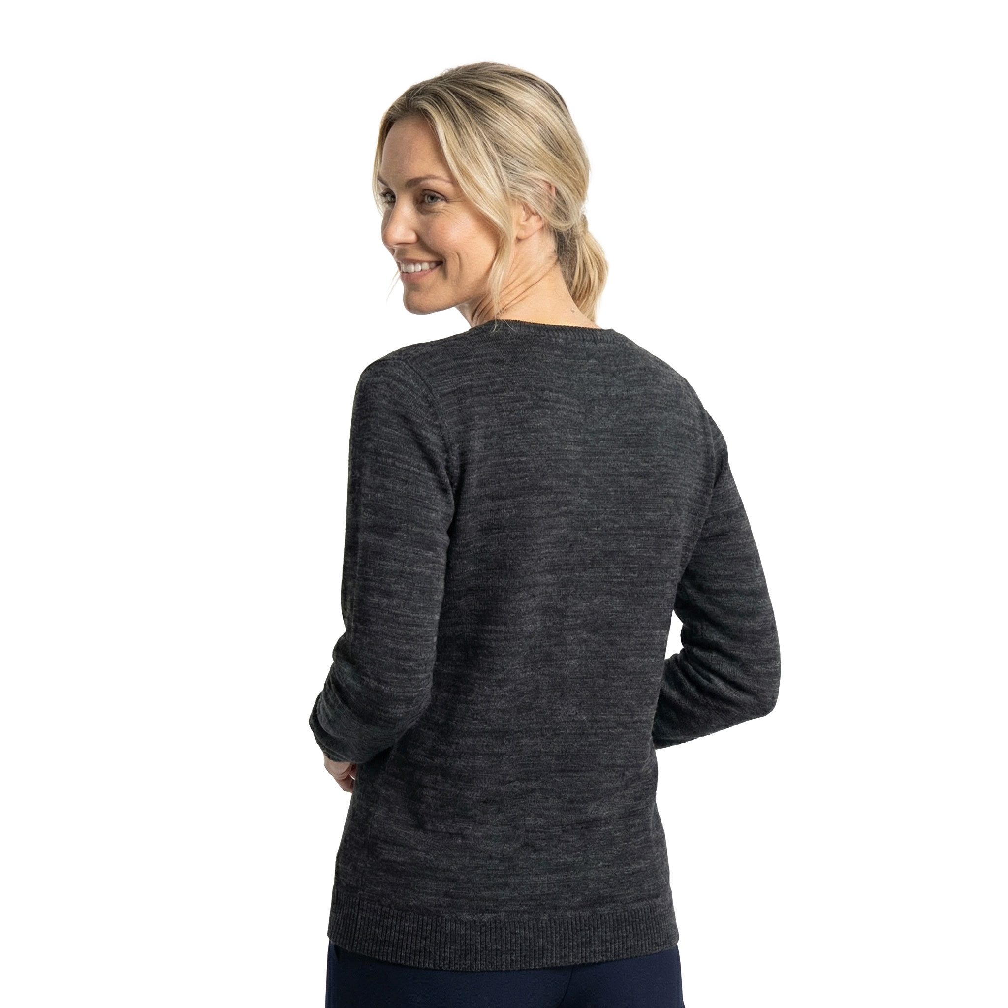 Cutter & Buck Eatonville women's knitted pullover, Antracit Melange, large image number 3