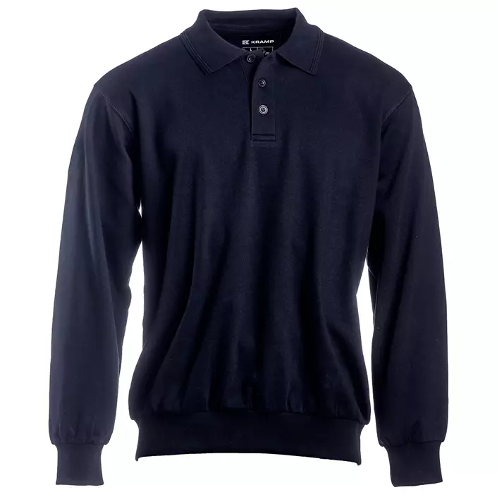 Kramp Original polo sweatshirt, Marineblå, large image number 0