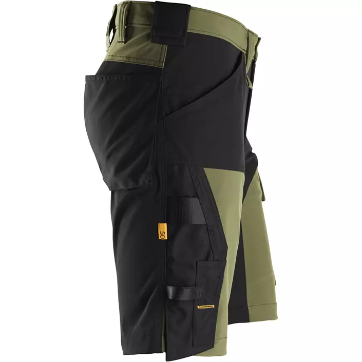 Snickers AllroundWork arbejdsshorts 6173, Khaki Green/Black, large image number 2