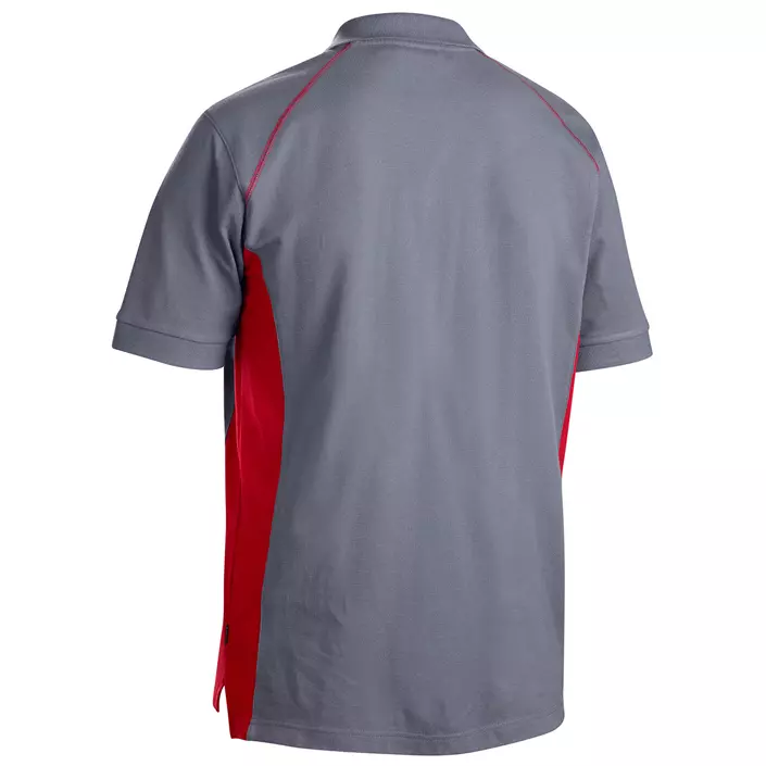 Blåkläder Polo T-skjorte, Grå/Rød, large image number 1