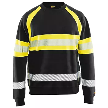 Blåkläder Sweatshirt, Schwarz/Gelb