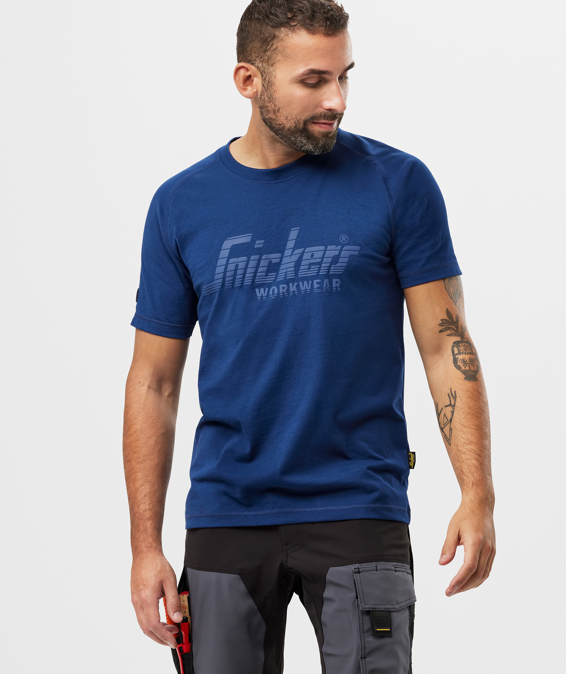 Snickers logo T-shirt 2590, Deep Blue