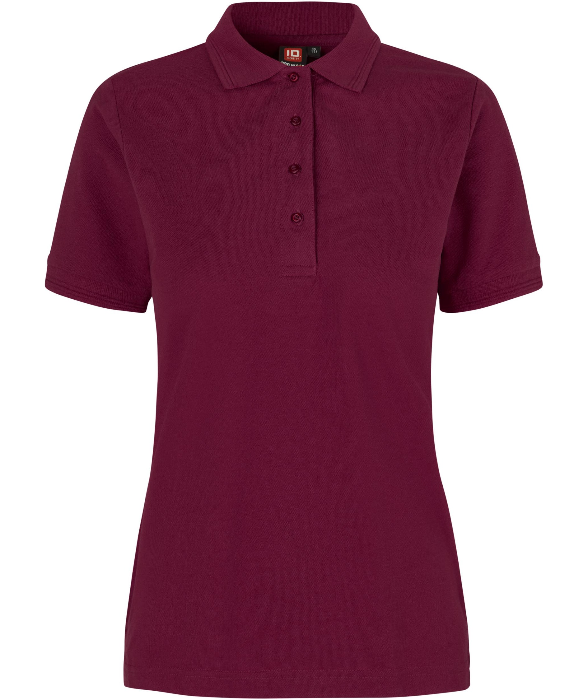 ID PRO Wear women's Polo shirt, Bordeaux