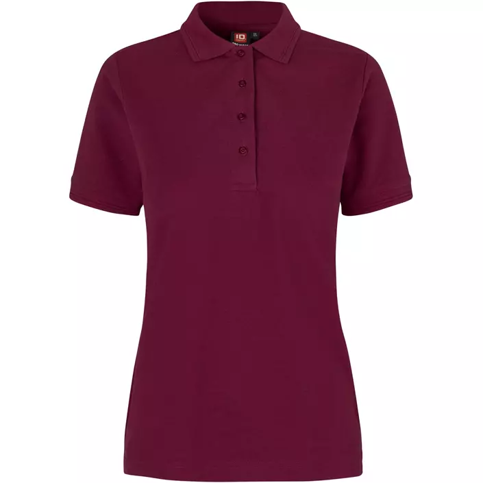 ID PRO Wear dame Polo T-skjorte, Bordeaux, large image number 0