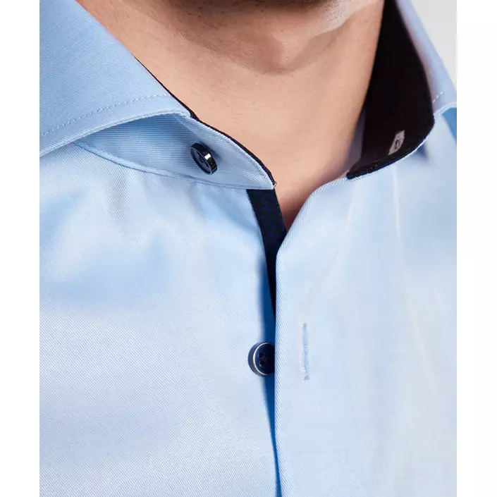 Eterna Cover Modern fit skjorta med kontrast, Ljus Blå, large image number 4