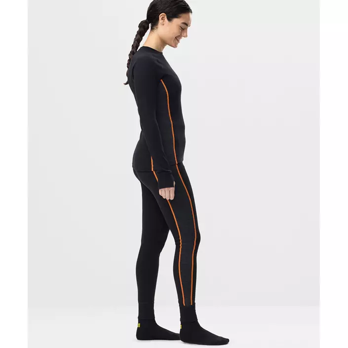 Snickers underställsbyxor med merinoull 9471 dam, Black/Anthracite Melange, large image number 6