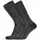 Dovre 2-pack terry sole wool socks, Dark Grey Melange, Dark Grey Melange, swatch