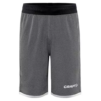 Craft Progress vendbar shorts for barn, Svart/Hvit