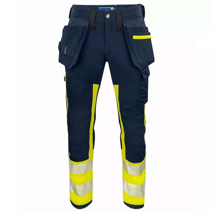 ProJob craftsman trousers 6540, Hi-Vis yellow/marine, large image number 0