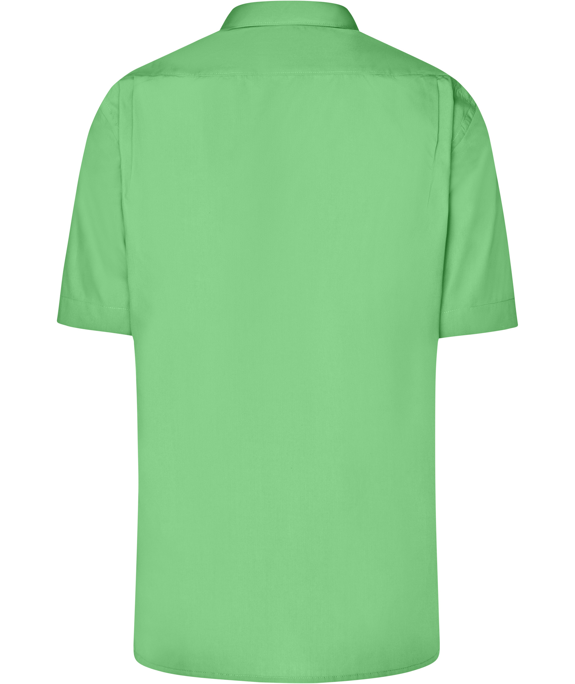 James & Nicholson classic fit short-sleeved shirt, Lime Green