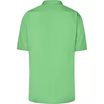 James & Nicholson modern fit short-sleeved shirt, Lime Green