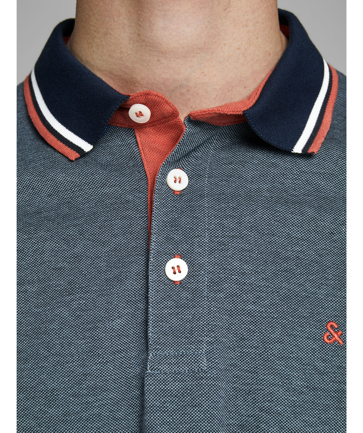 Jack & Jones JJEPAULOS polo shirt, Denim blue, large image number 3