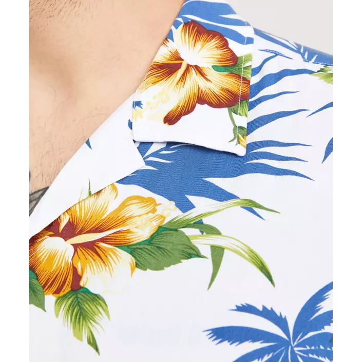 Jack & Jones Plus JJEJEFF short-sleeved Hawaii shirt, Cloud Dancer, large image number 3