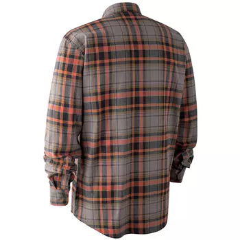 Deerhunter Marvin modern fit flannel shirt, Orange checked