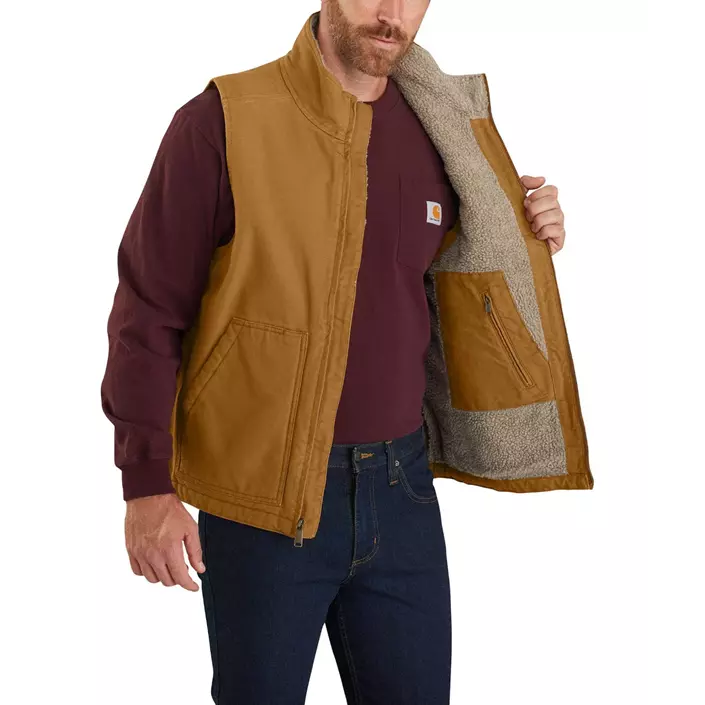 Carhartt Mock Neck vest, Carhartt Brown, large image number 1