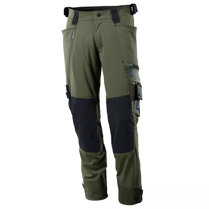 Mascot Advanced work trousers Full stretch, Moss green, large image number 0