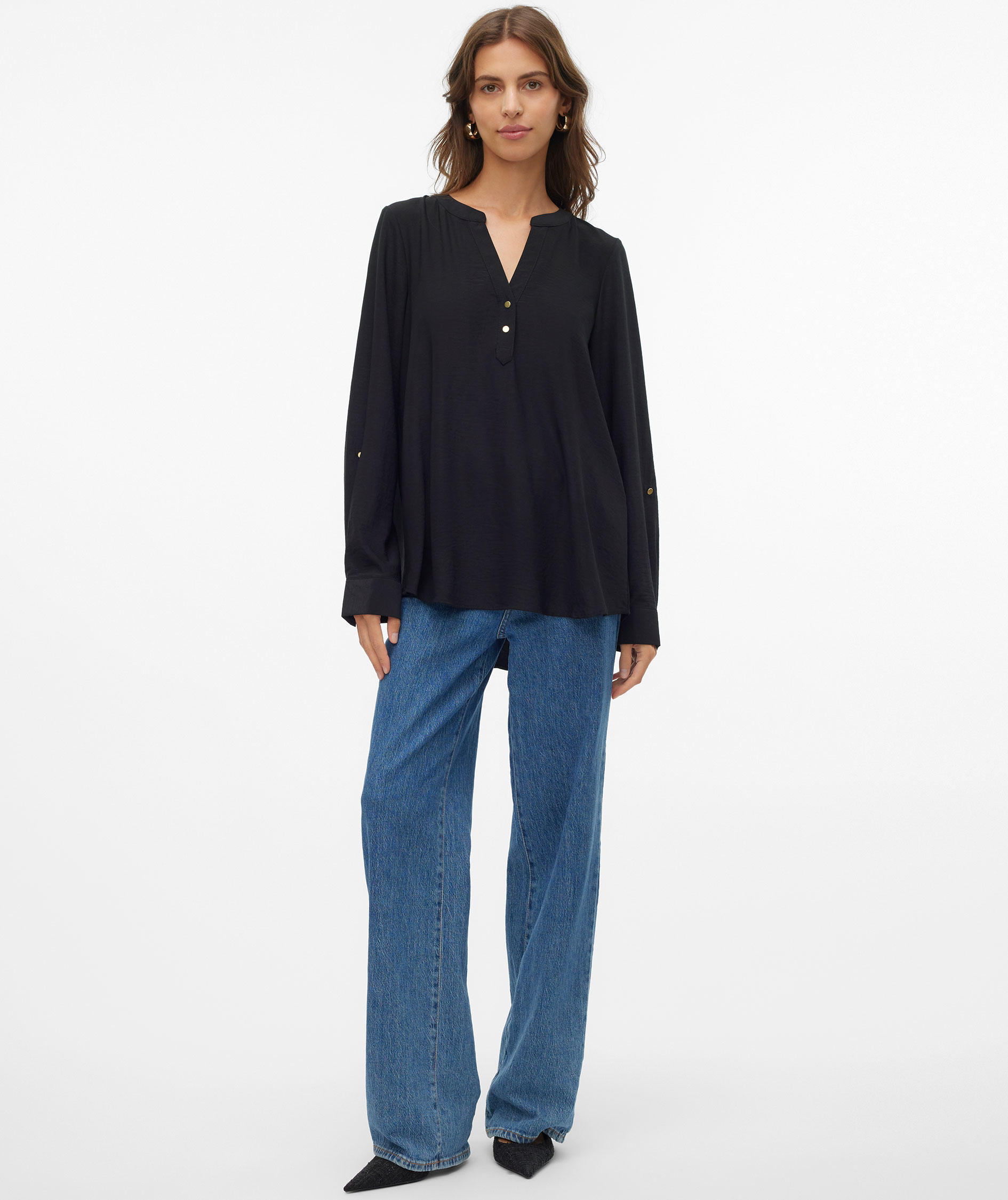 Vero Moda VMANI women's blouse, Black, large image number 4