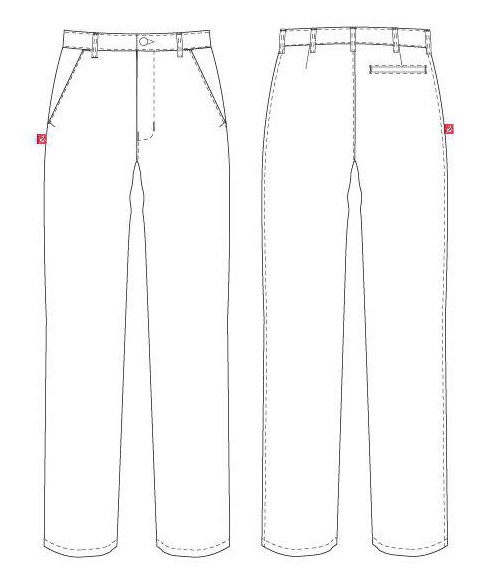 Segers byxa dam med stretch, Svart, large image number 2