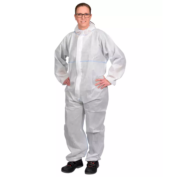 OX-ON InSafe SMS protective coverall, White, large image number 0