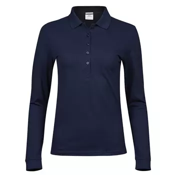 Tee Jays Luxury langærmet dame polo T-shirt, Navy